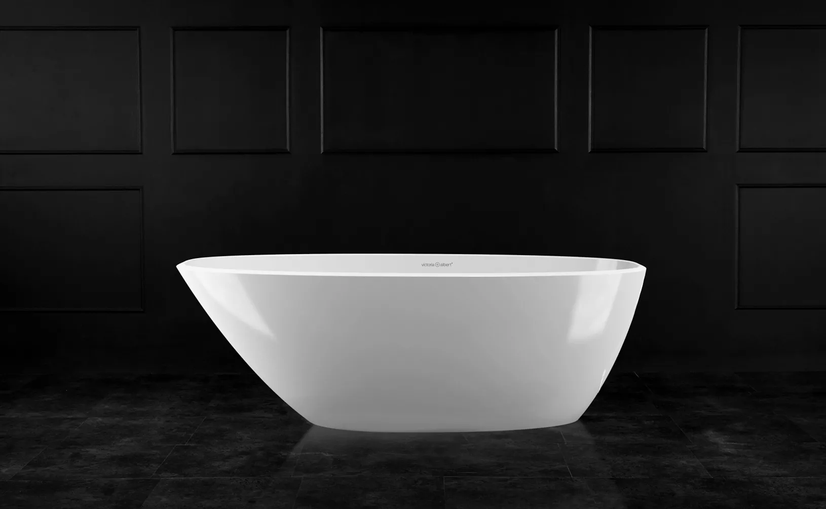 victoria + albert MOZZANO freistehende Badewanne, 169x76x55cm-MO2-N-SW-NO