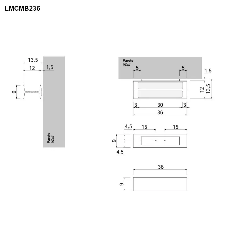 antoniolupi LMCOMBI Wandablage mit Handtuchhalter-LMCMB236-5-BIANCO