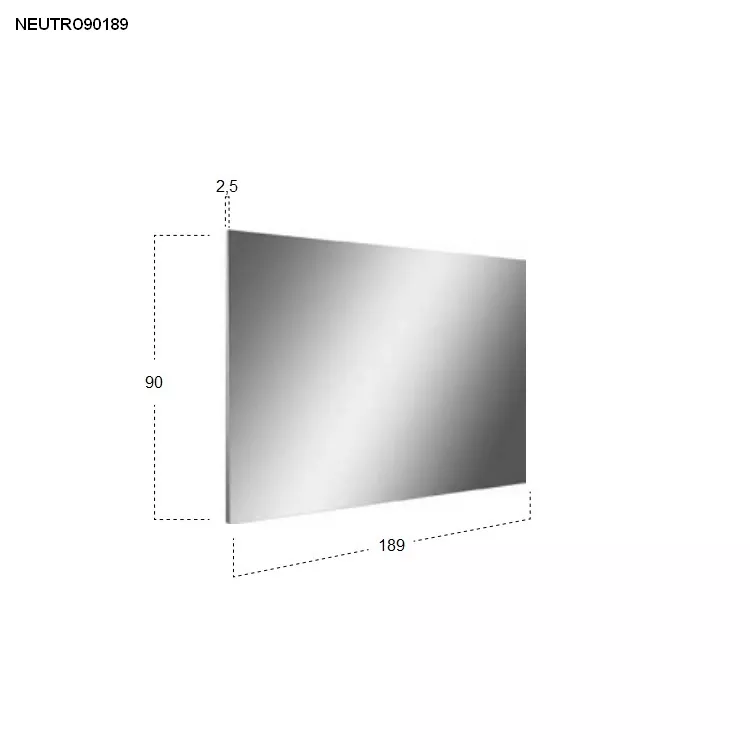 antoniolupi NEUTRO rechteckiger Spiegel-NEUTRO90189